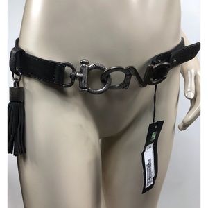 Costume National MWT Leather Belt Size 85